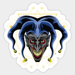 Creepy clown Sticker